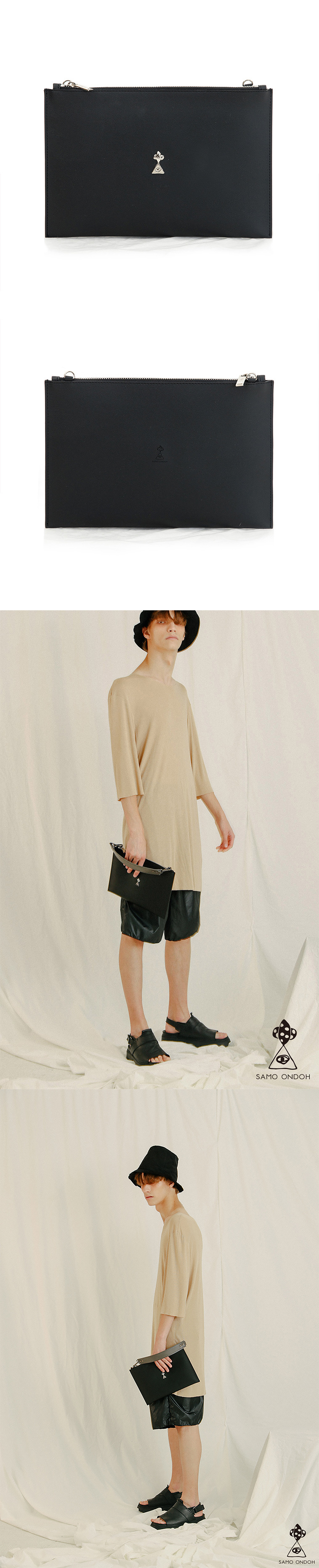 세이모 온도(SAMO ONDOH) 6° C(S) WIDE BLACK - SILVER LOGO [SAMO ONDOH]