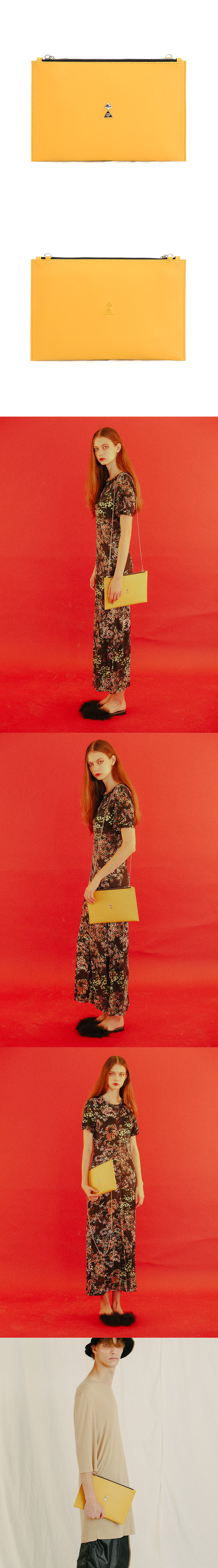 세이모 온도(SAMO ONDOH) 6° C(S) WIDE MUSTARD - SILVER LOGO [SAMO ONDOH]