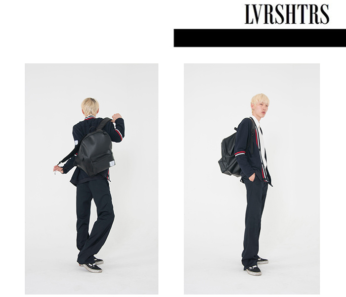 러버스헤이터스(LVRSHTRS) 레자 백팩_블랙