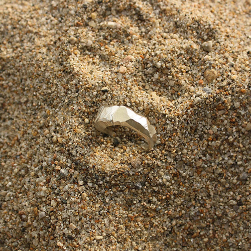 베이크드 알래스카(BAKED ALASKA) STONE SHAPED SILVER RING - 97,000원 | 우신사 스토어