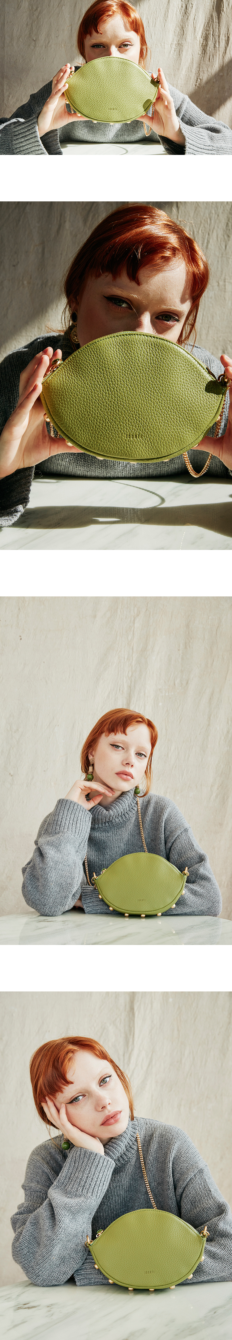 주르티(JOORTI) J122 Nut leather mini clutch bag black (3color)