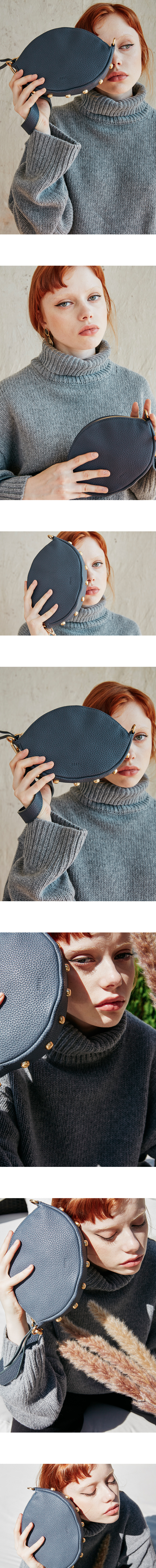 주르티(JOORTI) J122 Nut leather mini clutch bag black (3color)