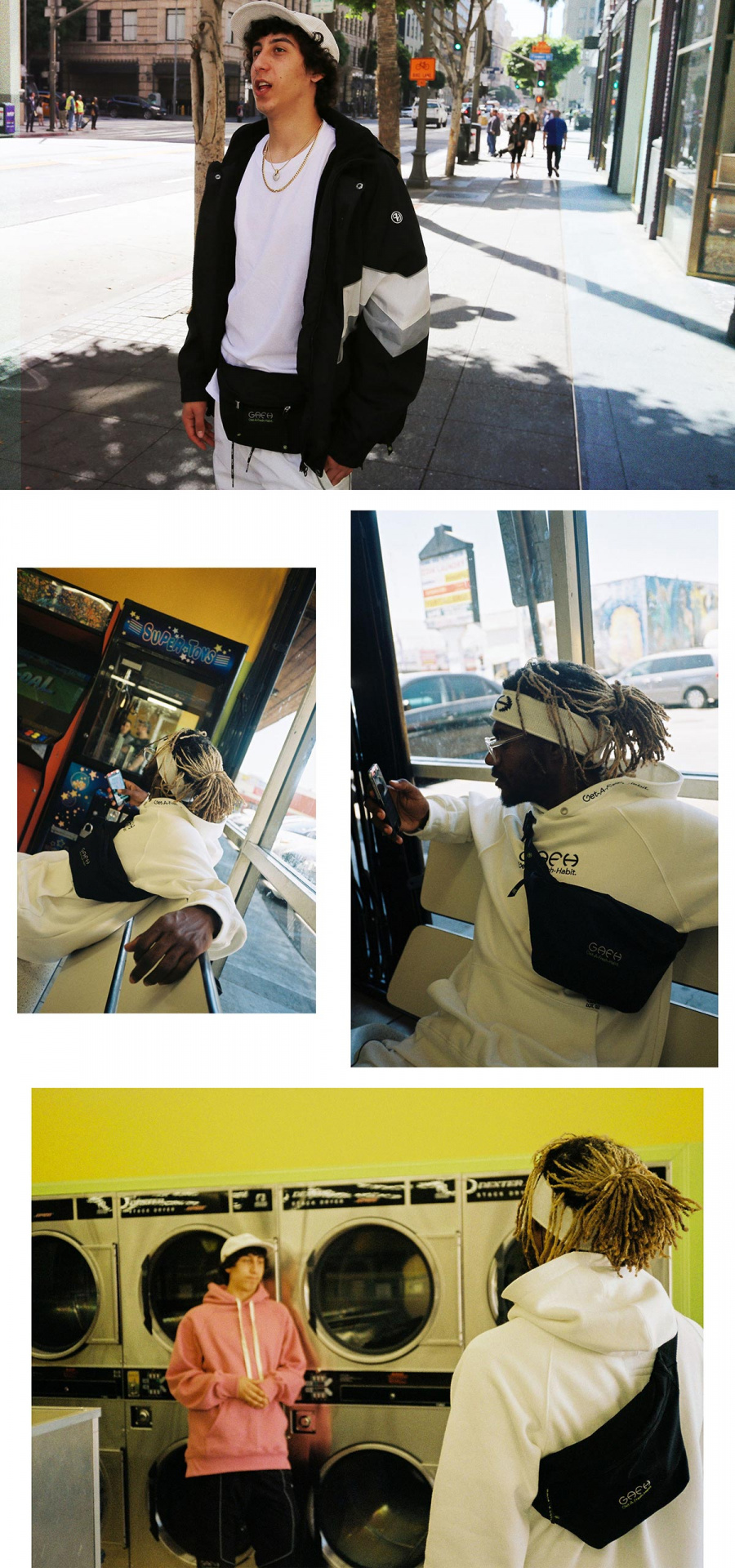 가프(GAFH) 가프 웨이스트 백 그레이