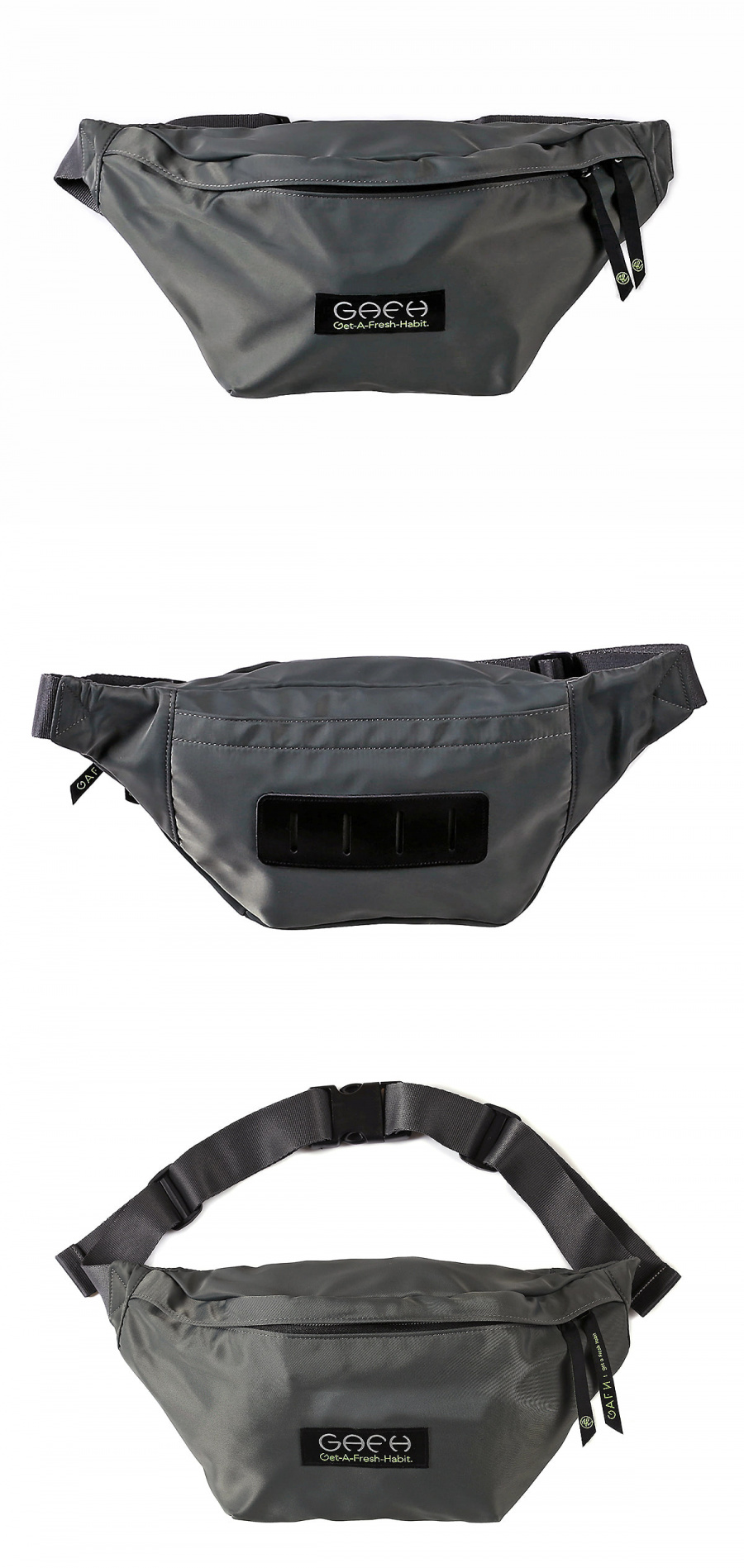 가프(GAFH) 가프 웨이스트 백 그레이