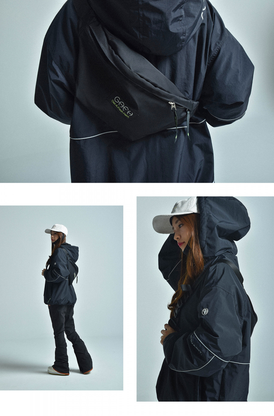 가프(GAFH) 가프 웨이스트 백 그레이