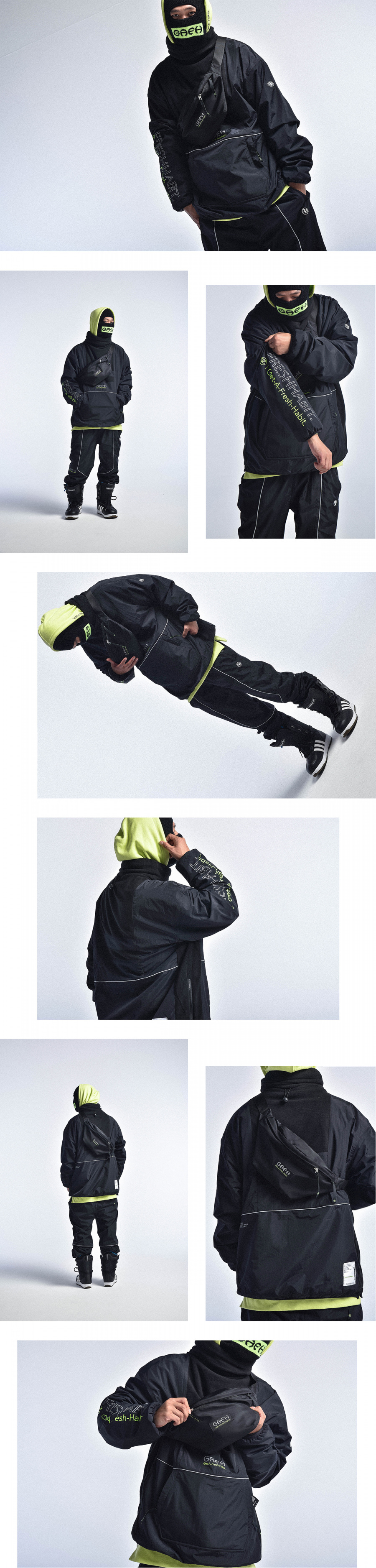 가프(GAFH) 가프 웨이스트 백 그레이