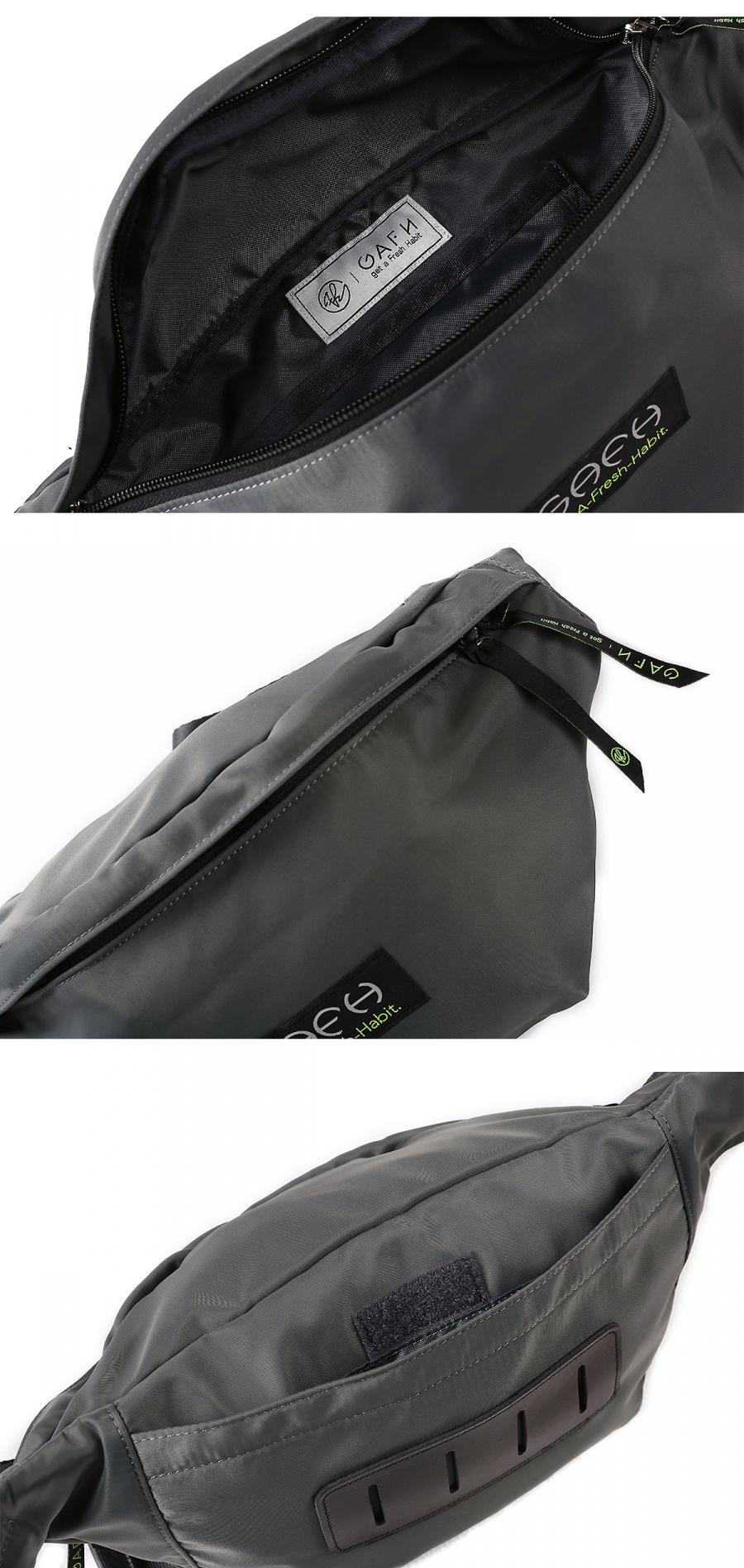 가프(GAFH) 가프 웨이스트 백 그레이