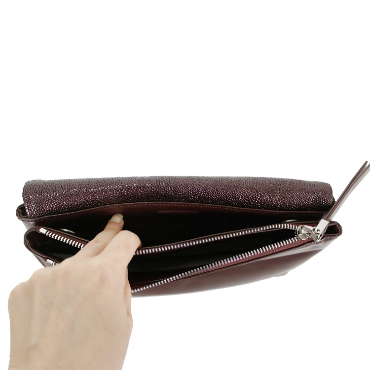 피에스메리제인(PSMARYJANE) 세라 미니클러치 샤인퍼플