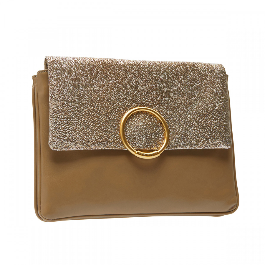 피에스메리제인(PSMARYJANE) 세라 미니클러치 샤인베이지