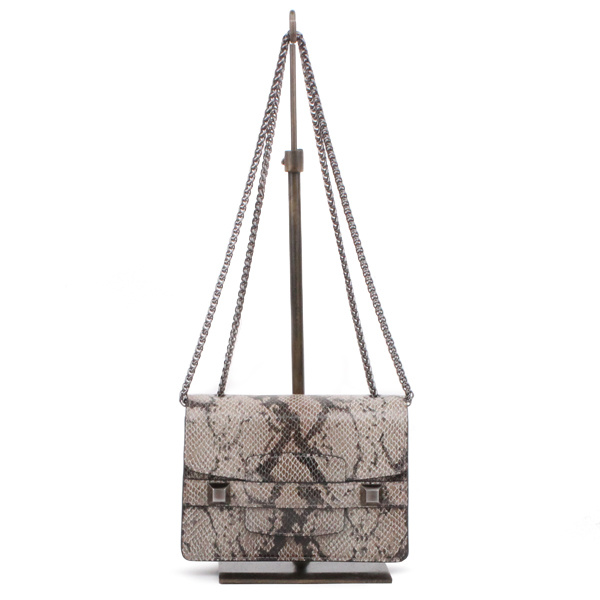 피에스메리제인(PSMARYJANE) 다나백 파이톤 카키베이지