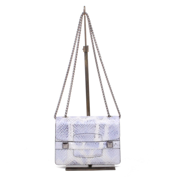 피에스메리제인(PSMARYJANE) 다나백 파이톤 연퍼플