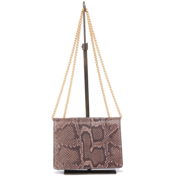 피에스메리제인(PSMARYJANE) 다나백 파이톤 브라운