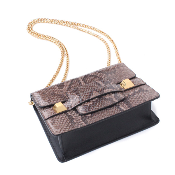 피에스메리제인(PSMARYJANE) 다나백 파이톤 브라운