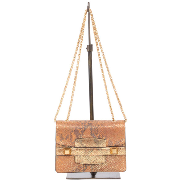 피에스메리제인(PSMARYJANE) 다나백 파이톤 오렌지