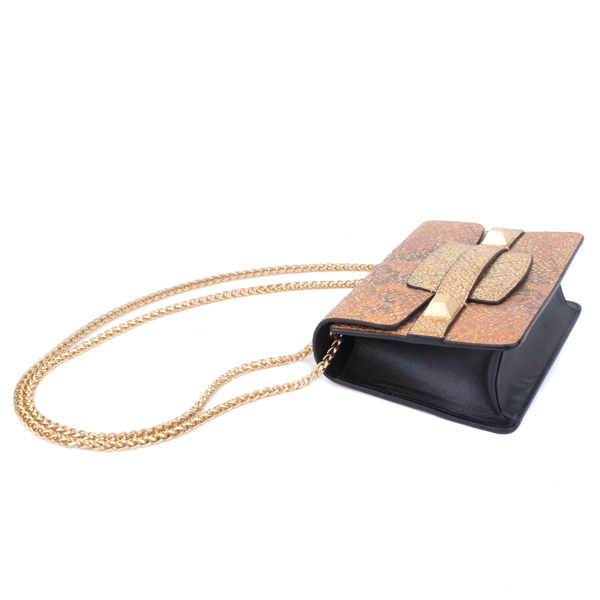 피에스메리제인(PSMARYJANE) 다나백 파이톤 오렌지