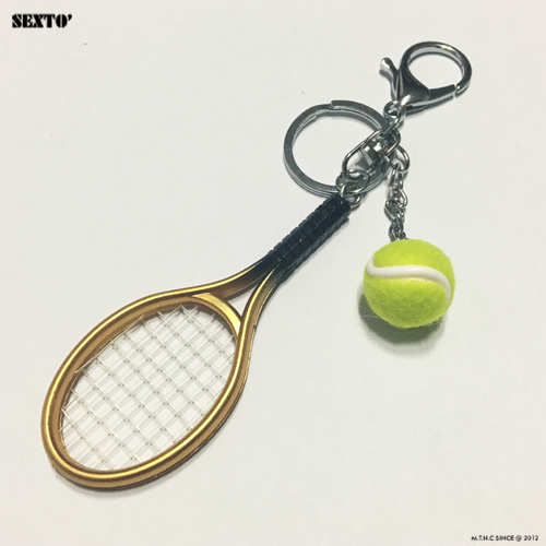섹스토(SEXTO) [가방장식][키링]테니스(TENNIS)GOLD