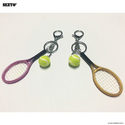 섹스토(SEXTO) [가방장식][키링]테니스(TENNIS)GOLD