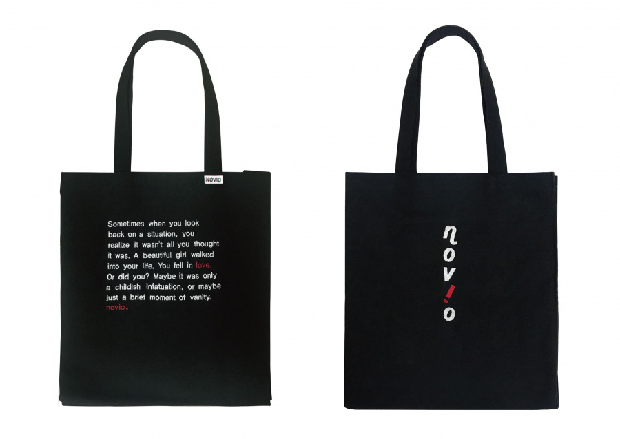 노비오(NOVIO) 브로멜 에코백_블랙