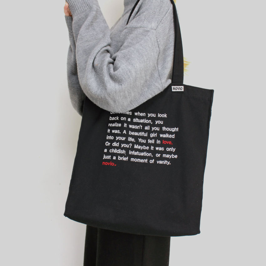 노비오(NOVIO) 브로멜 에코백_블랙