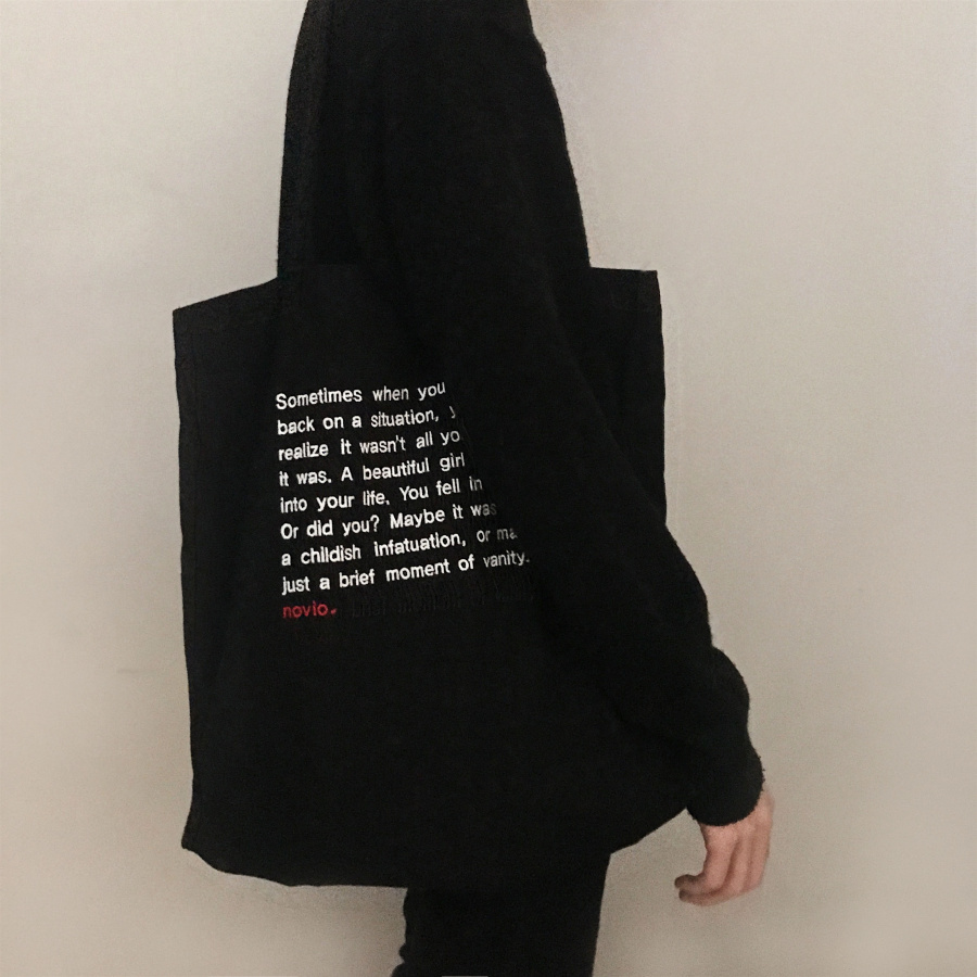 노비오(NOVIO) 브로멜 에코백_블랙