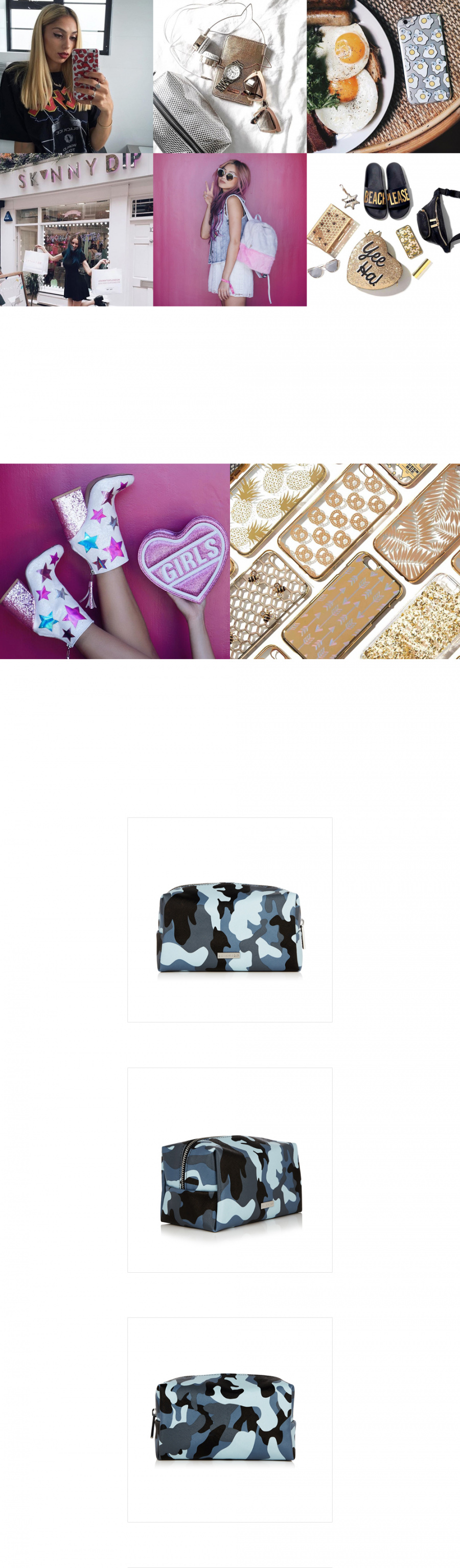 스키니딥(SKINNY DIP) CAMO MAKE UP BAG