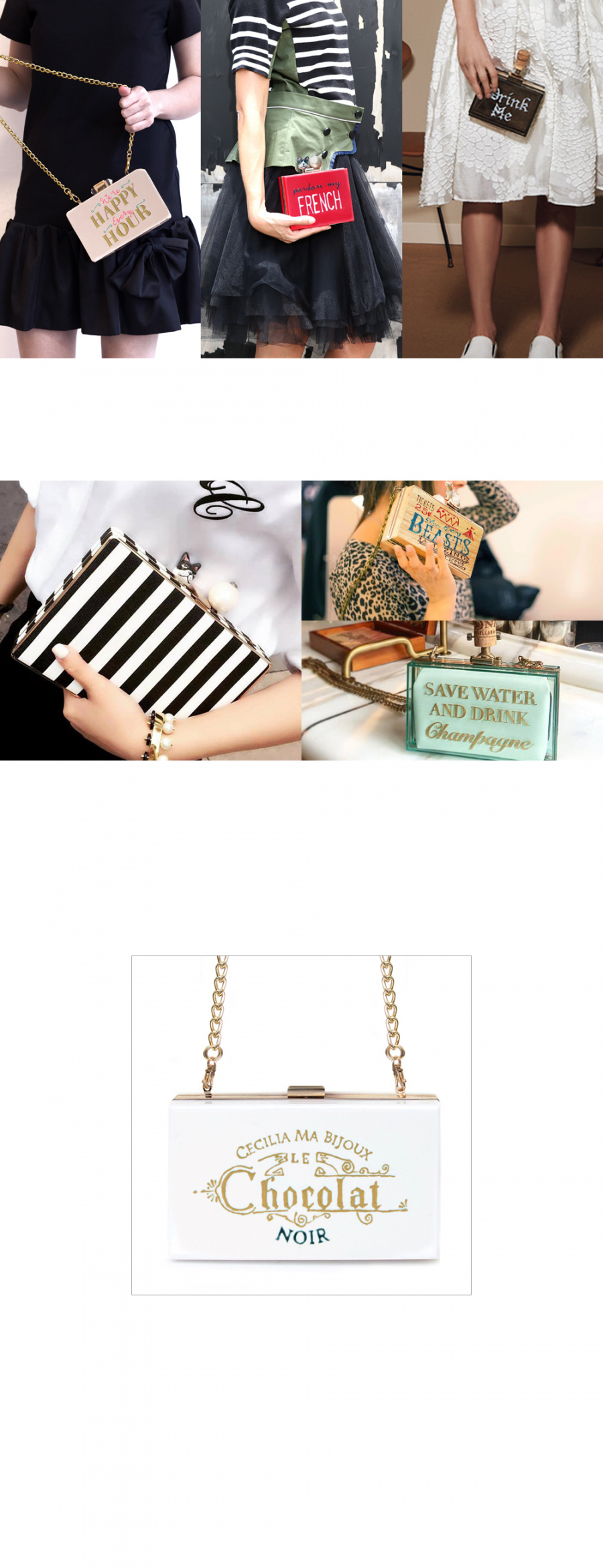 세실리아마(CECILLIA MA) [Cecilia Ma] chocolate bag - WHITE