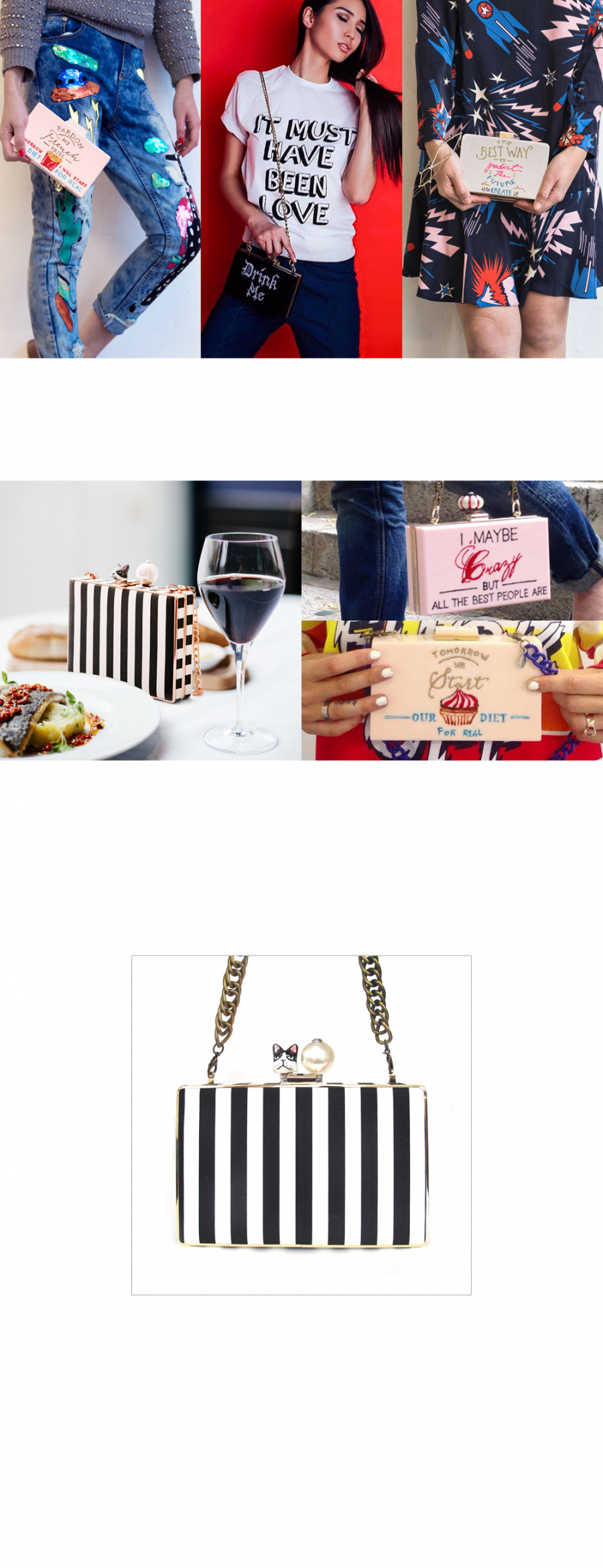 세실리아마(CECILLIA MA) [Cecilia Ma] perna bag - STRIPE