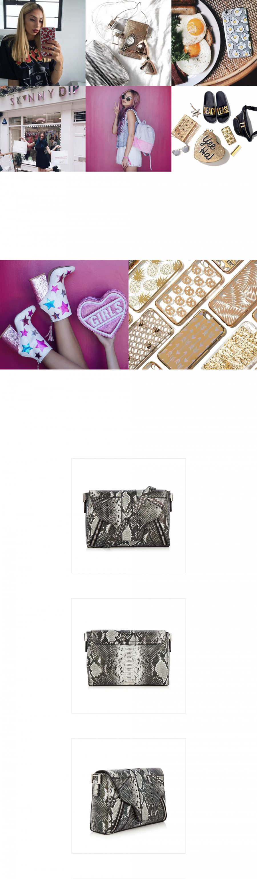 스키니딥(SKINNY DIP) Leamur -  Grey Snake