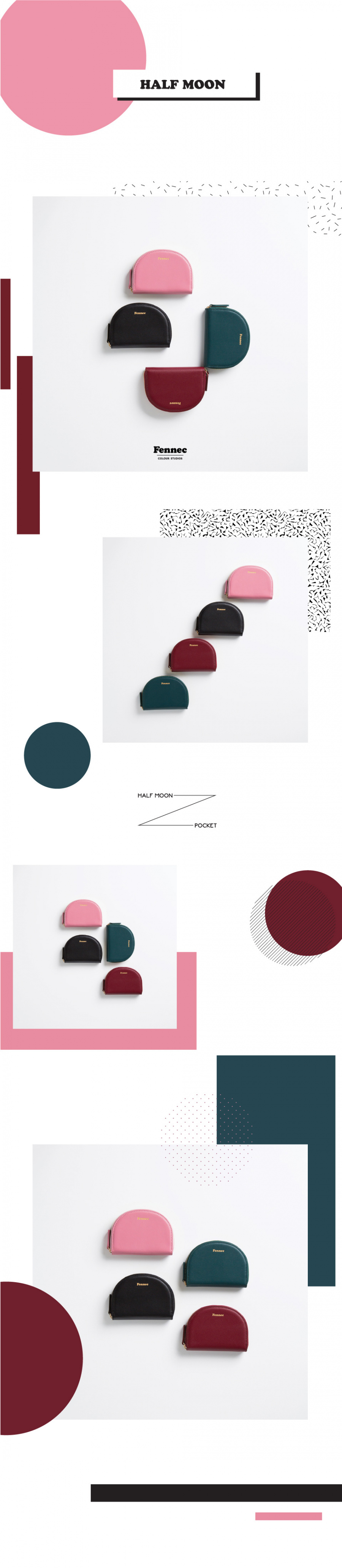 페넥(FENNEC) Halfmoon Pocket 004 Moss Green