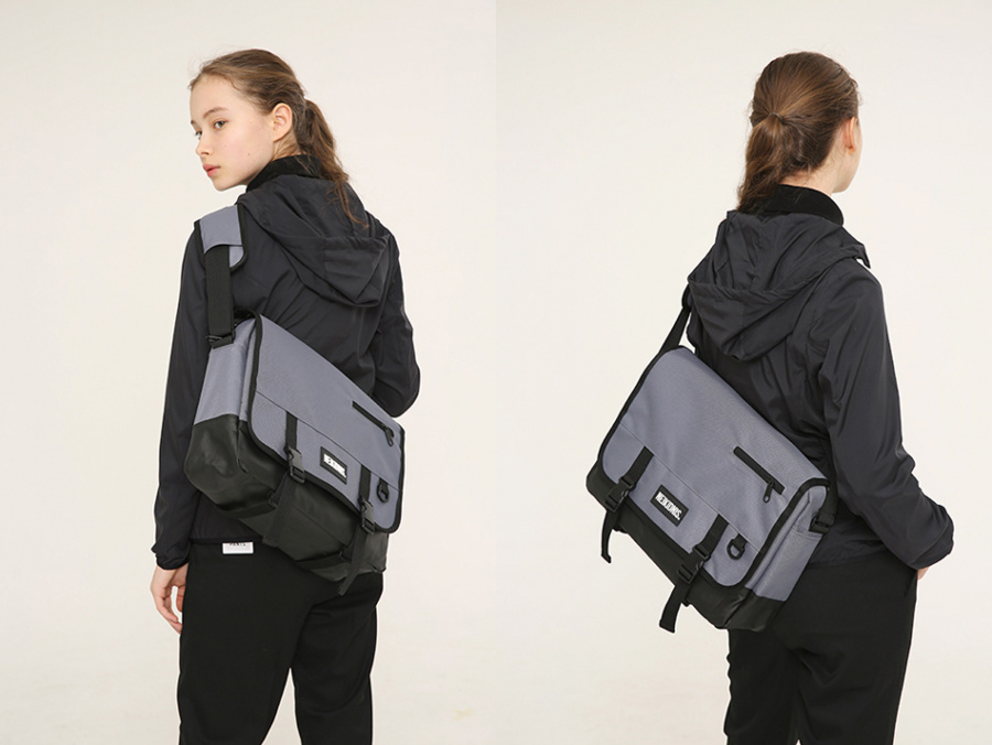 네이키드니스(NEIKIDNIS) ICON MESSENGER BAG / CHARCOAL