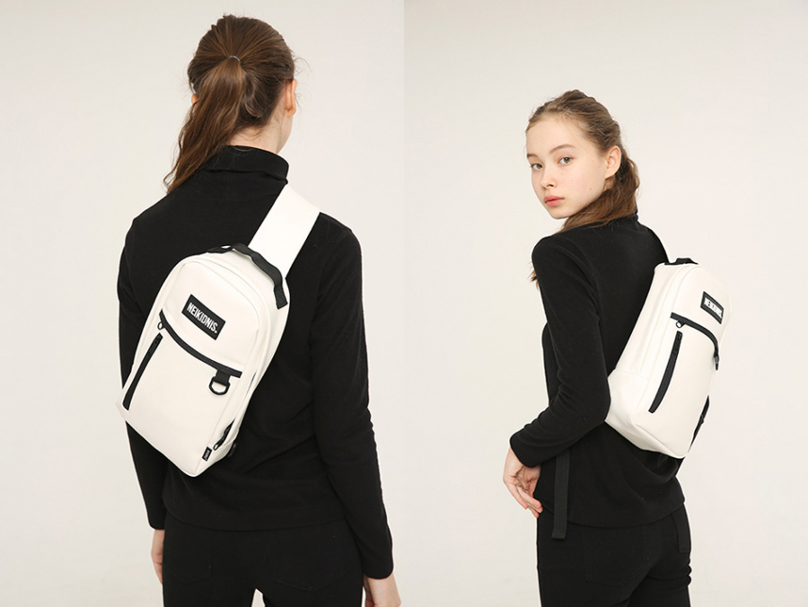 네이키드니스(NEIKIDNIS) [레더] DAILY SLING BAG / LEATHER IVORY