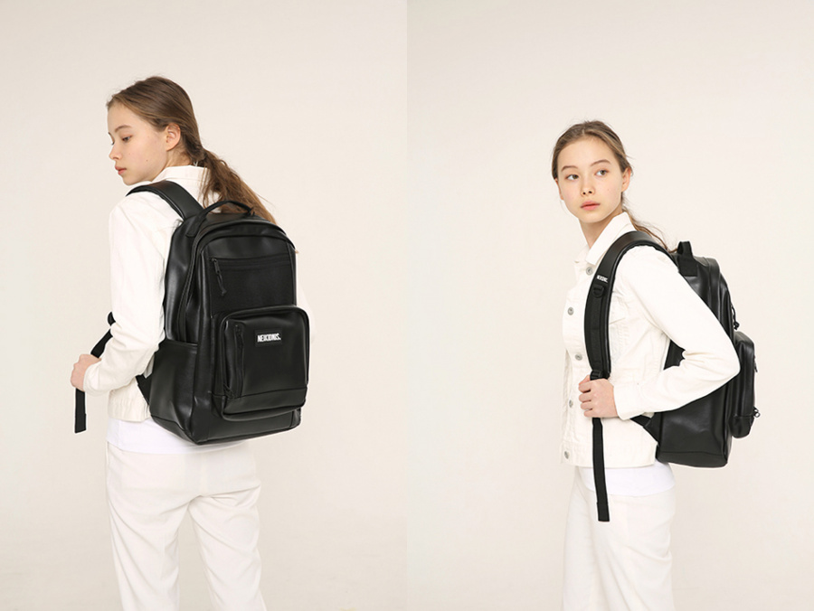 네이키드니스(NEIKIDNIS) [레더] P.R.IME BACKPACK / LEATHER BLACK