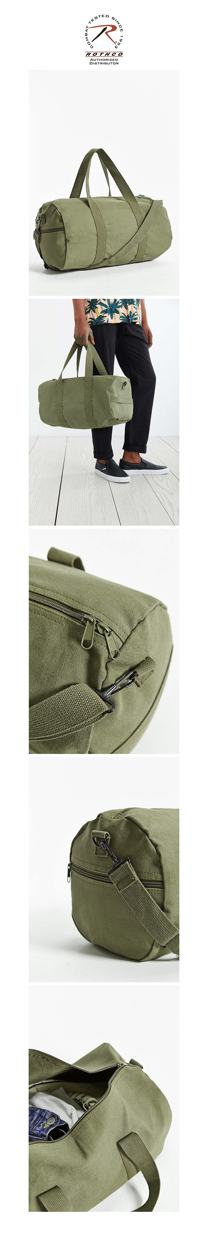로스코(ROTHCO) [국내배송] 19INCH CANVAS SHOUDER BAG (OLIVE)