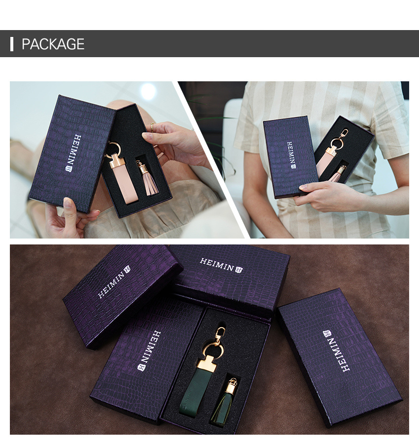 헤이민(HEIMIN) 천연소가죽 키링 블랙