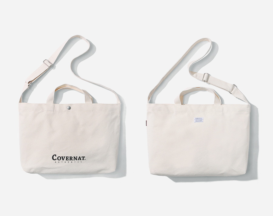 커버낫(COVERNAT) AUTHENTIC LOGO 2WAY BAG IVORY