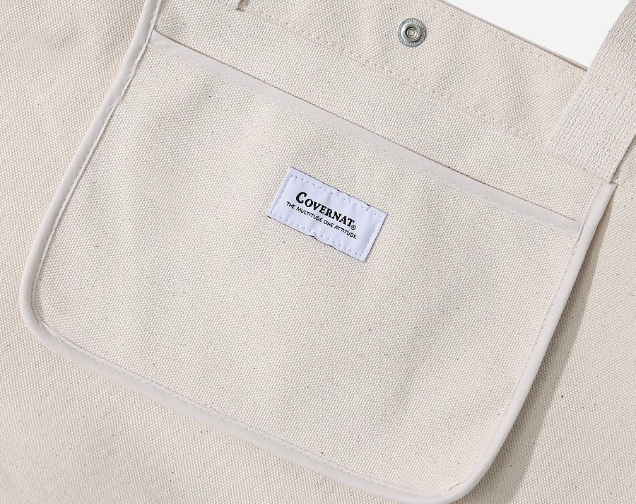 커버낫(COVERNAT) AUTHENTIC LOGO 2WAY BAG IVORY