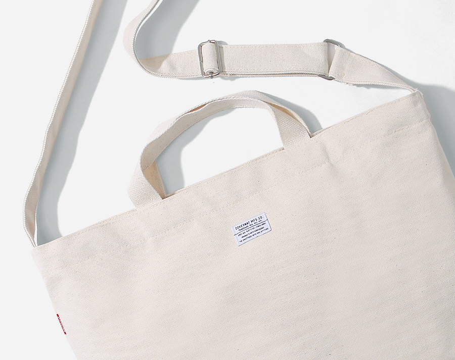 커버낫(COVERNAT) AUTHENTIC LOGO 2WAY BAG IVORY