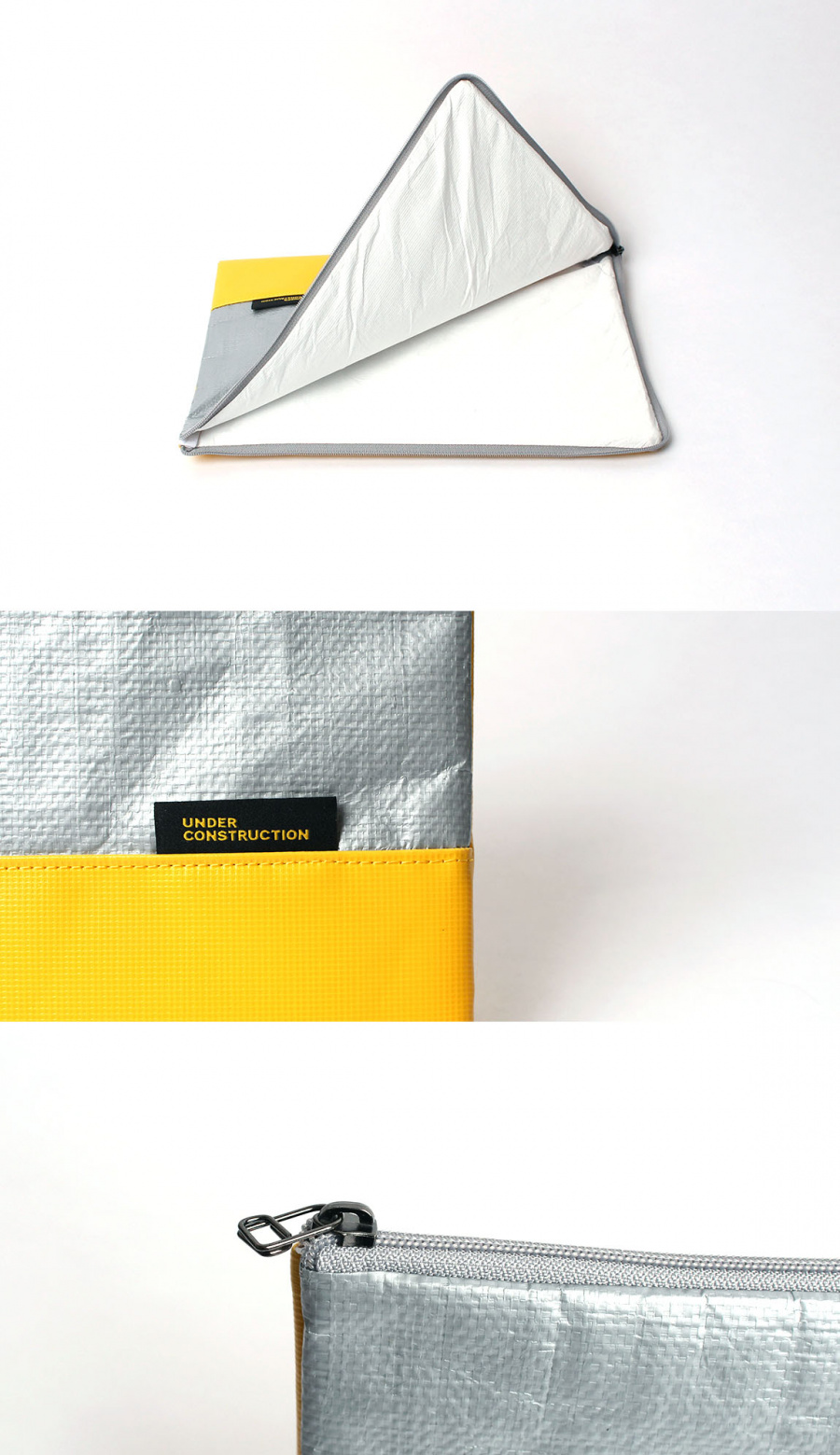 언더 컨스트(UNDER CONST.) 노트북파우치 옐로우