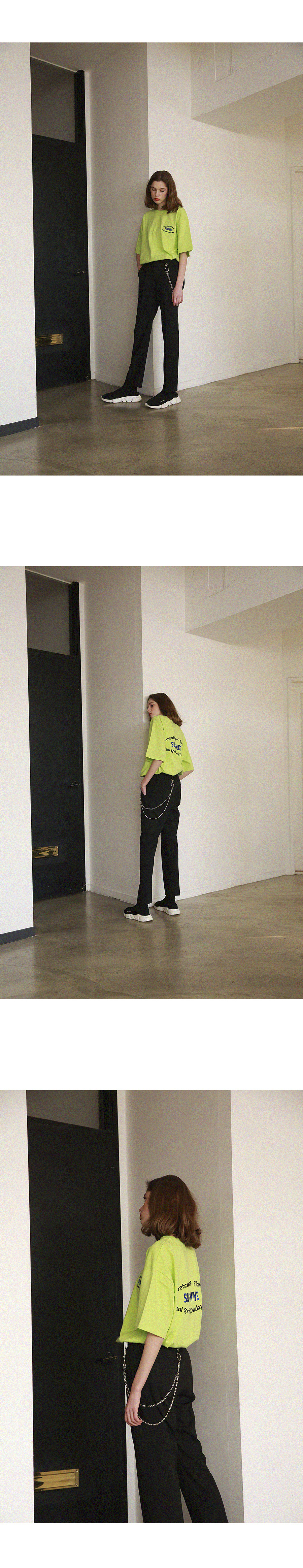 어패럴싯(APPARELXIT) 유니섹스 오버핏 플라워 티셔츠 라이트그린