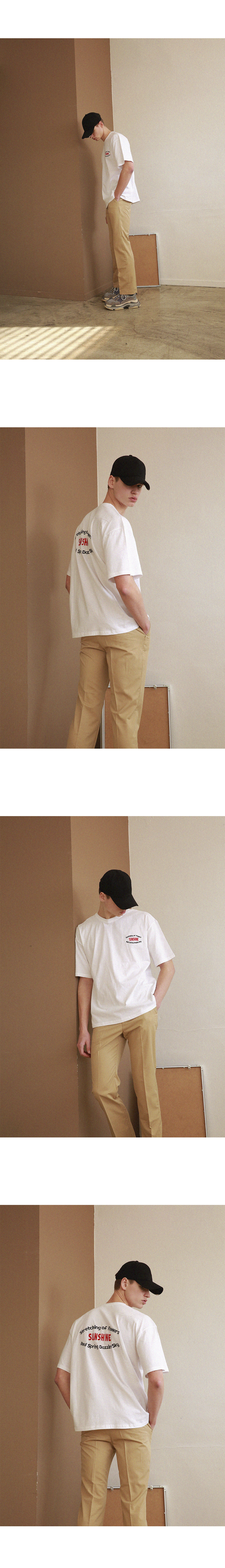 어패럴싯(APPARELXIT) 유니섹스 오버핏 플라워 티셔츠 라이트그린