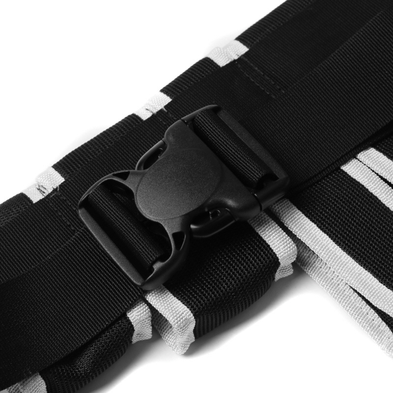 도름(DOLM) Utility Hip Sack Black/White