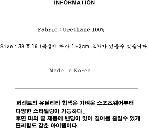 도름(DOLM) Utility Hip Sack Clear