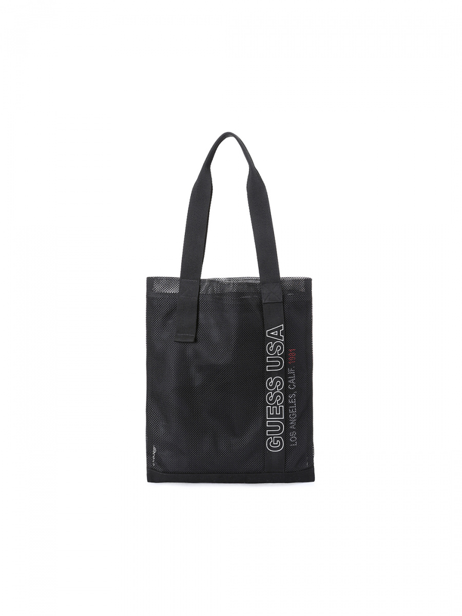 게스(GUESS) 메쉬 프린트 에코백