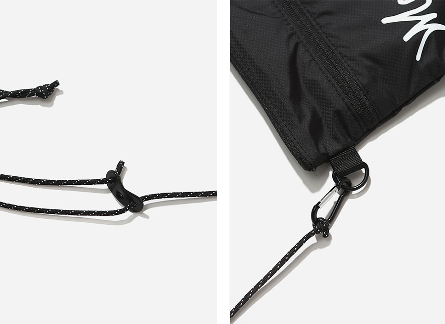 마크 곤잘레스(MARK GONZALES) BIG LOGO SACOCHE BAG BLACK