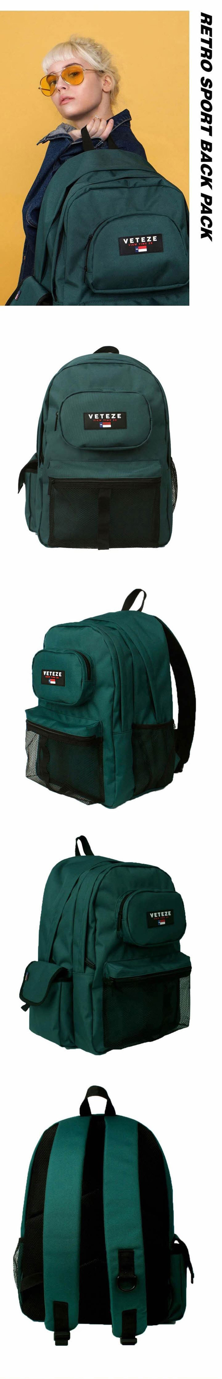 베테제(VETEZE) RETRO SPORT BAG - GN