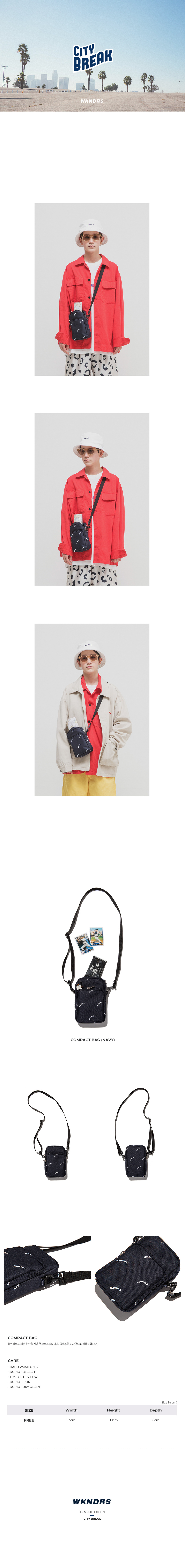 위캔더스(WKNDRS) COMPACT BAG (NAVY)
