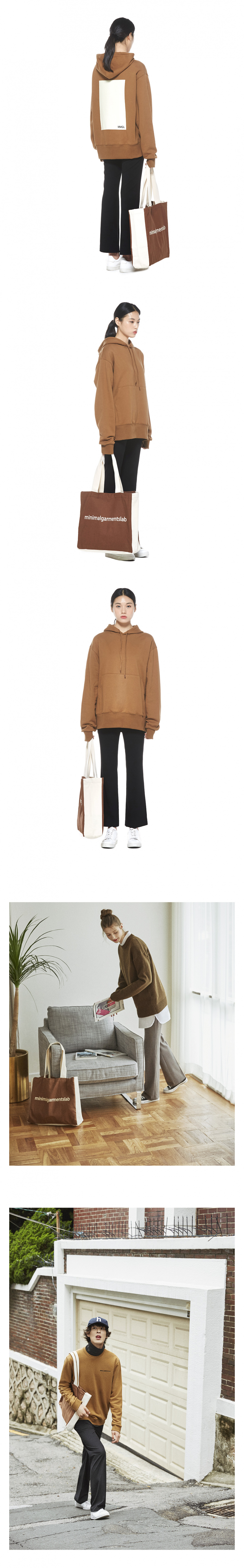 엠엠지엘(MMGL) 오버사이즈 숄더백 (브라운)