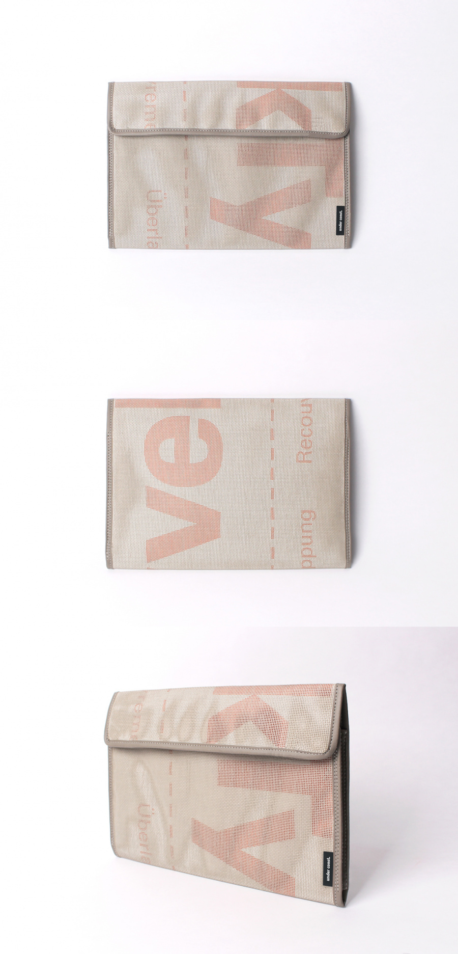 언더 컨스트(UNDER CONST.) 오피스 파우치 그레이