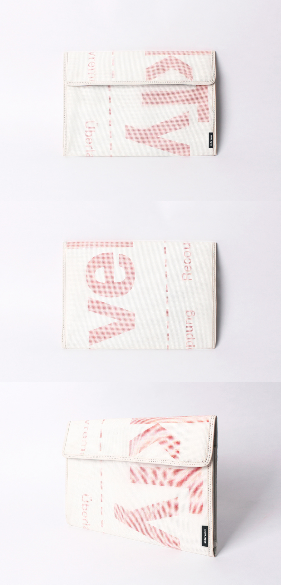 언더 컨스트(UNDER CONST.) 오피스 파우치 화이트