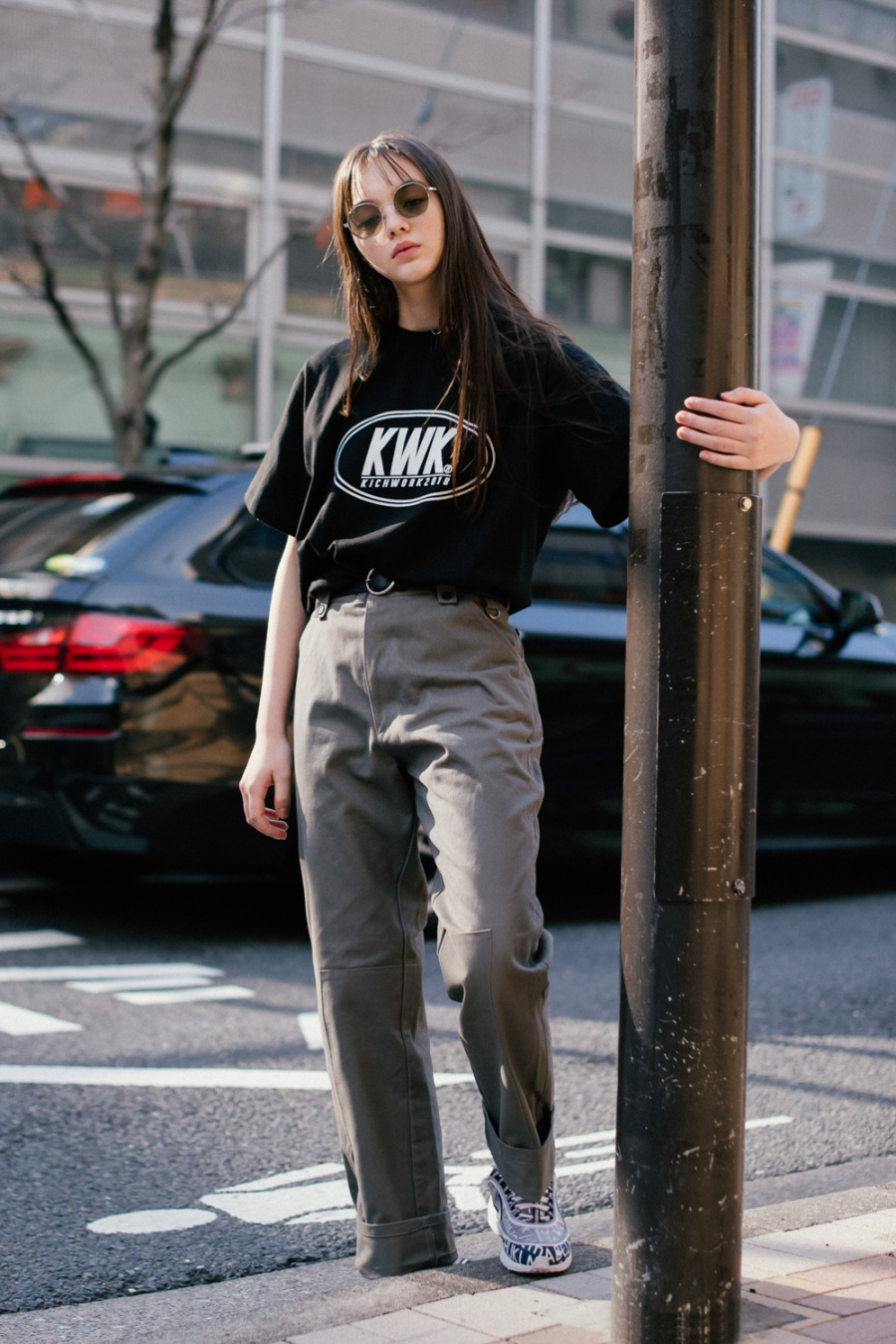 키치워크(KICHWORK) 18 SS KWK Logo T_Black